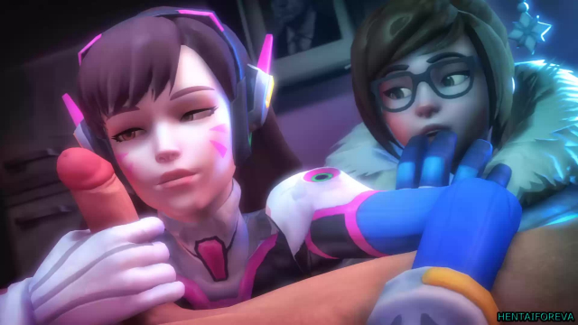 d.va+mei (overwatch)