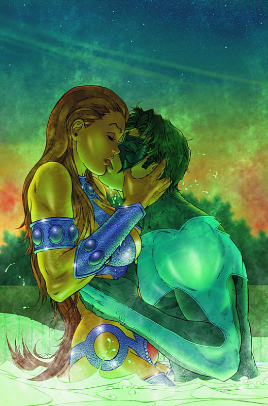 dick grayson+nightwing+starfire