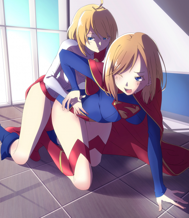 power girl+supergirl