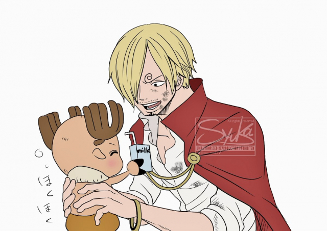 sanji+tony tony chopper