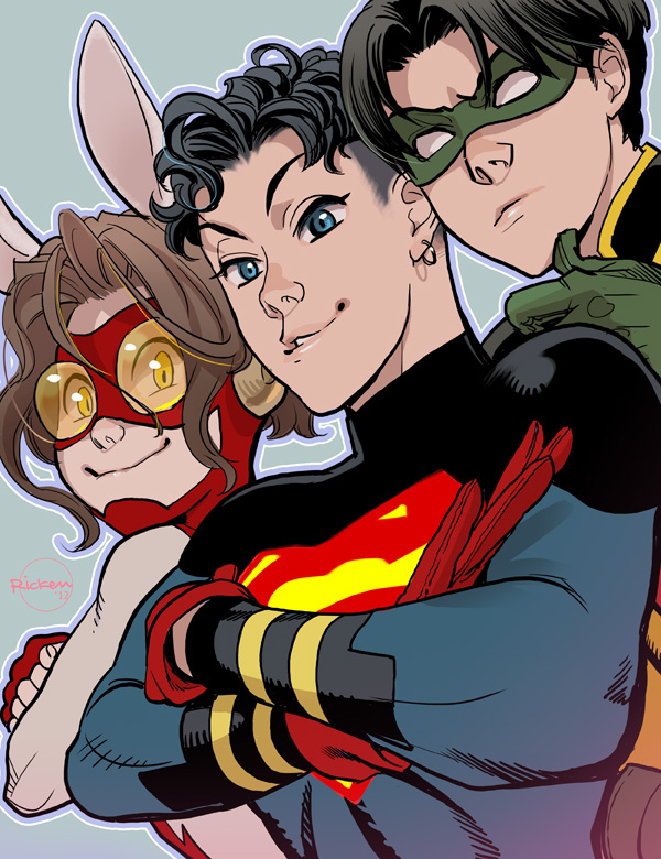 bart allen+impulse+kok-el+roY- (dc)+superboy+tg- drake