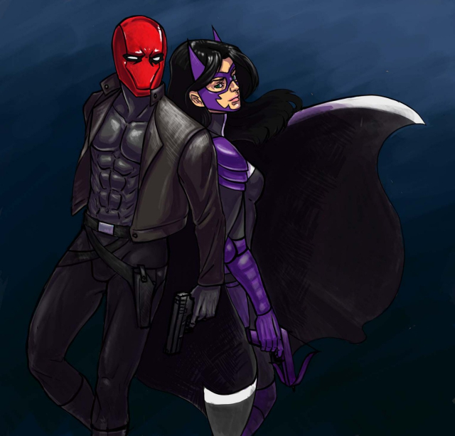 helena bertinelli+huntress+jason todd+red hood (dc)