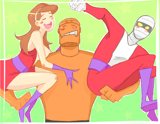 cliff steele+elastigirl+negative man+rita farr