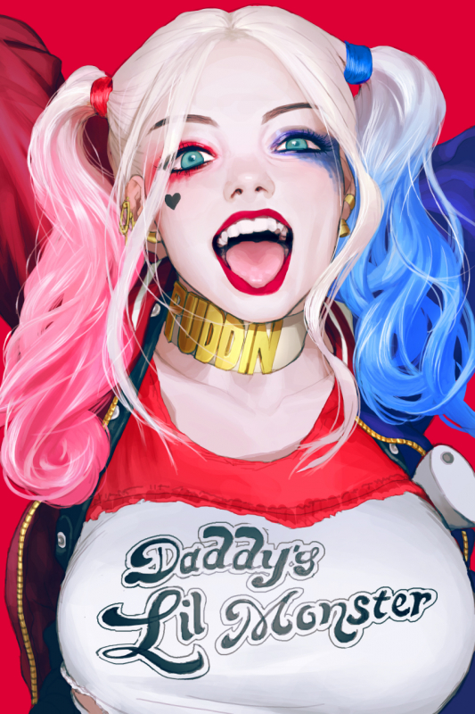 harley quinn+jester+margot robbie