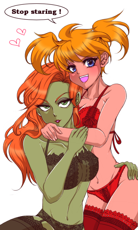 harley quinn+poison ivy