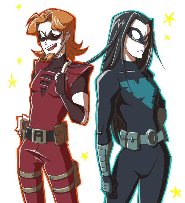 arsenal (dc)+dick grayson+nightwing+roy harper