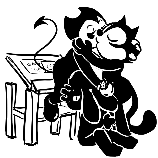 bendy+felix the cat+oswald the lucky rabbit