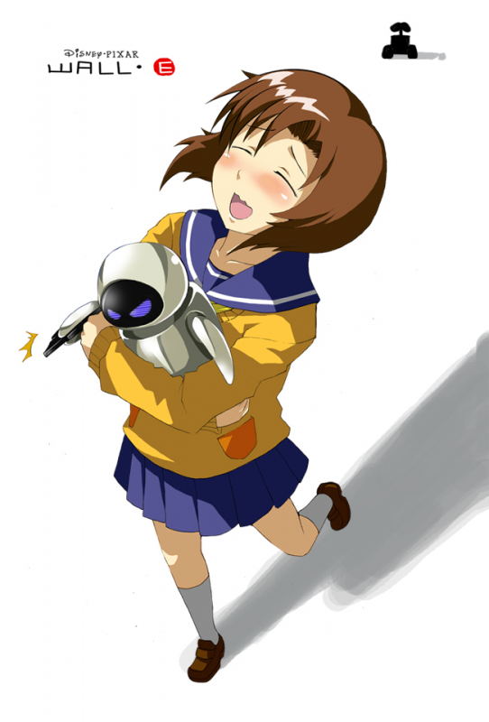 eve (wall-e)+ryuugg- rena+wak-e (character)