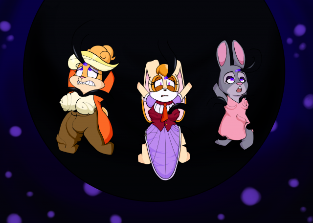 bonnie hopps+patricia bunny+vanilla the rabbit