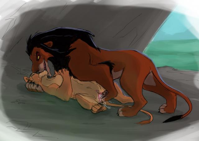 nala+scar (the lion king)