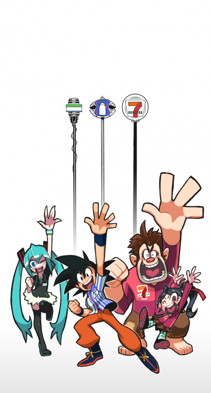 hatsune miku+sok- gokuu+vanellop- von schweetz+wrc-it ralph (character)