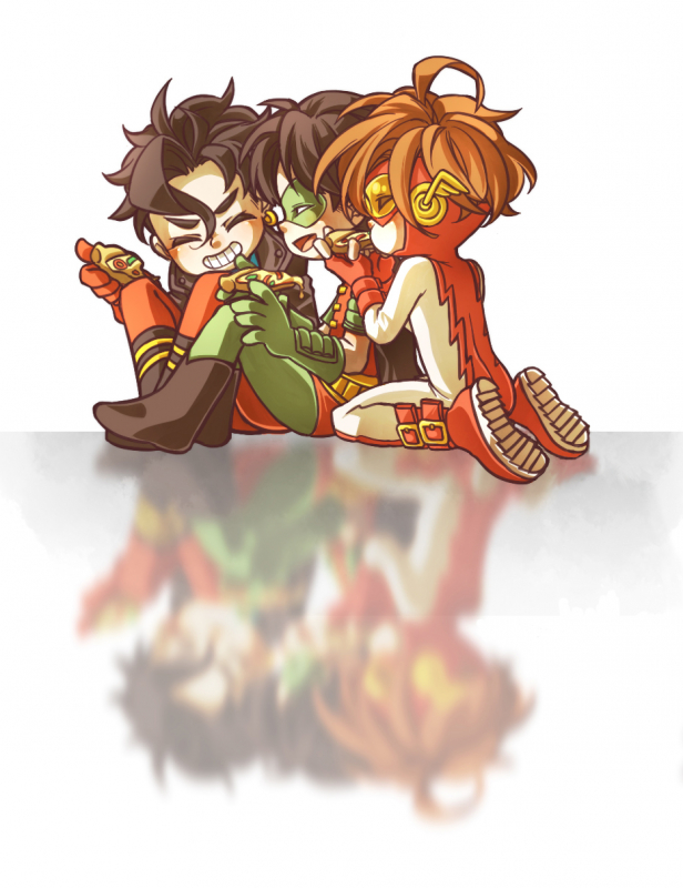 bart allen+impulse+kok-el+roY- (dc)+superboy+tg- drake