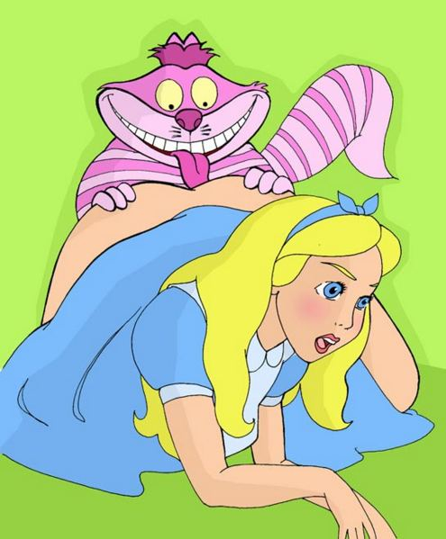 alice liddell+cheshire cat