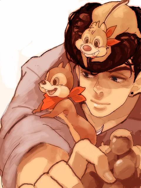 chip (disney)+dale (disney)+higashikata jousuke