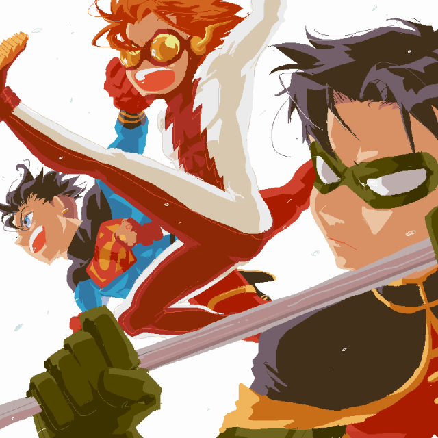 bart allen+impulse+kok-el+roY- (dc)+superboy+tg- drake