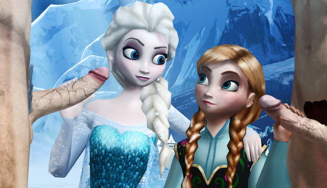 anna (frozen)+elsa (frozen)