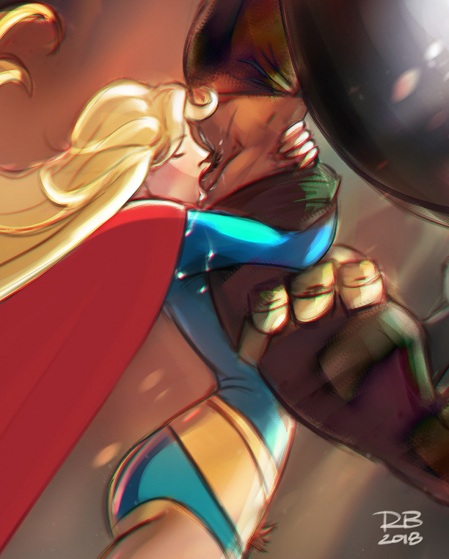 damian wayne+kara danvers+robin (dc)+supergirl