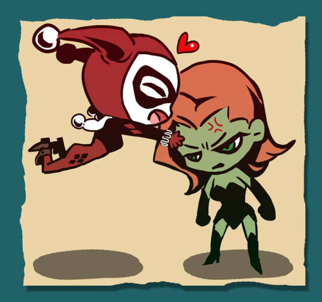 harley quinn+poison ivy