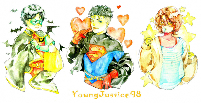 bart allen+impulse+kok-el+roY- (dc)+superboy+tg- drake