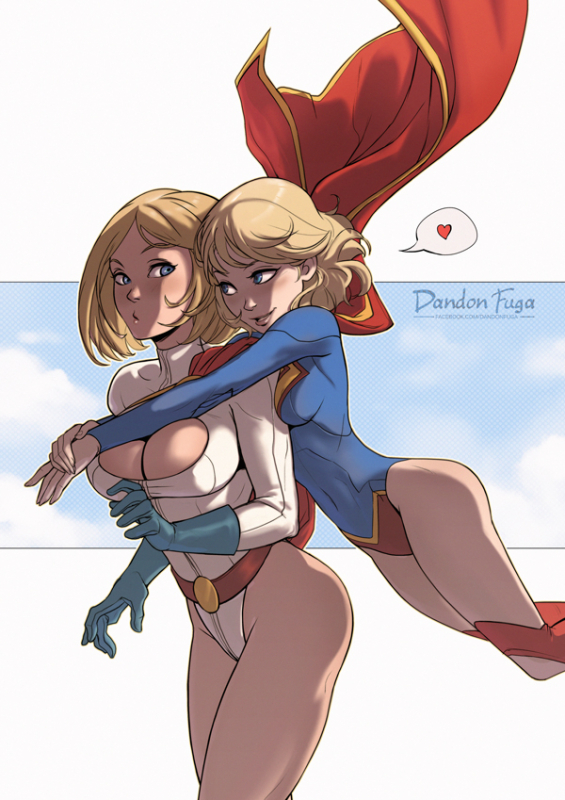 power girl+supergirl