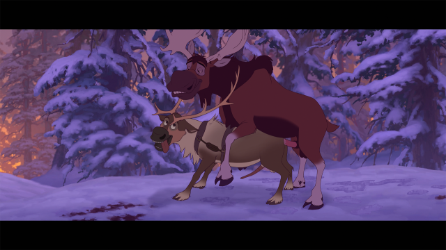 sven (frozen)+tuke (brother bear)