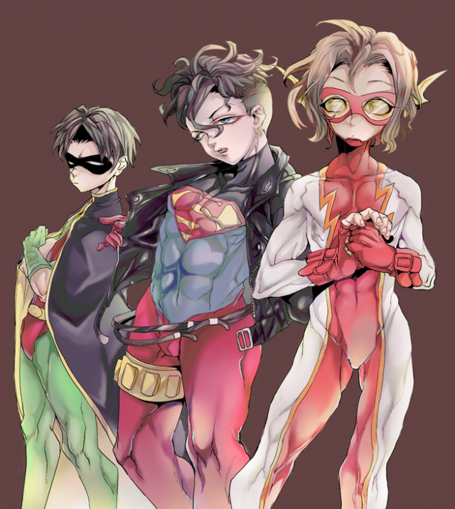 bart allen+impulse+kok-el+roY- (dc)+superboy+tg- drake