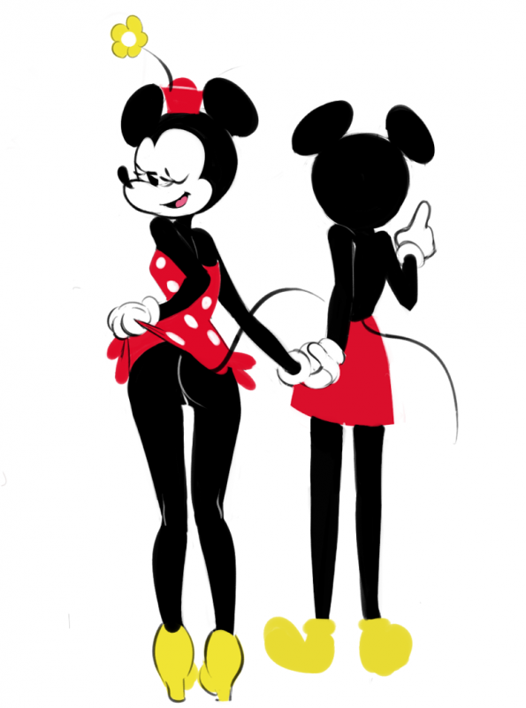mickey mouse+minnie mouse