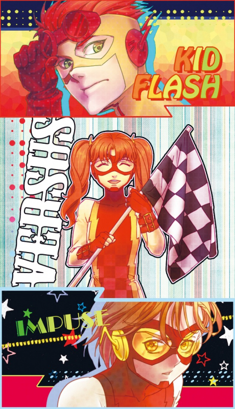 bart allen+impulse+irey west+kid flash+the flash+wally west