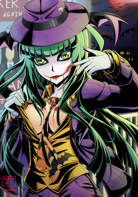 morrigan aensland+the joker