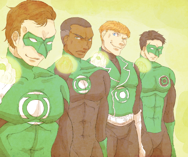 guy gardner+hal jordan+john stewart+kyle rayner