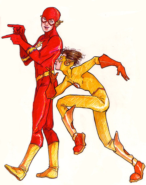 bart allen+kid flash+the flash+wally west