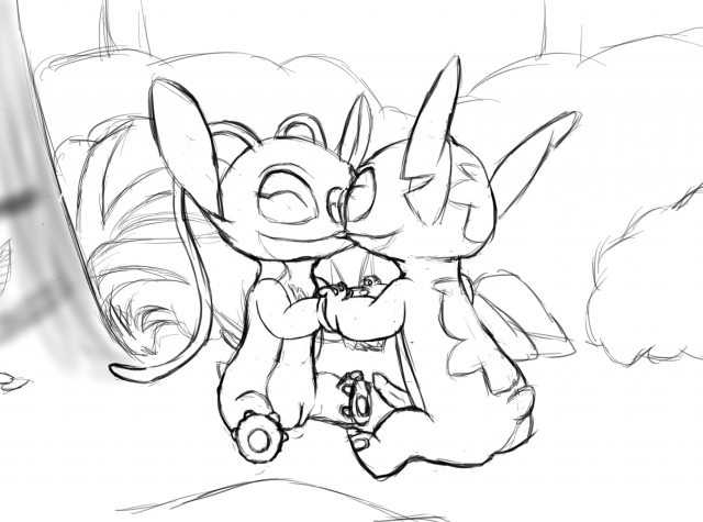 angel (lilo & stitch)+experiment (species)+stitch