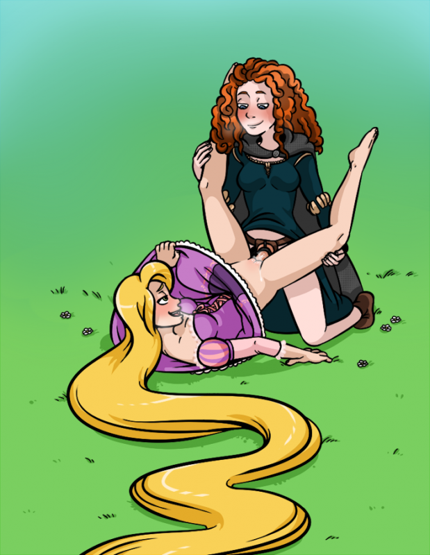 princess merida+rapunzel
