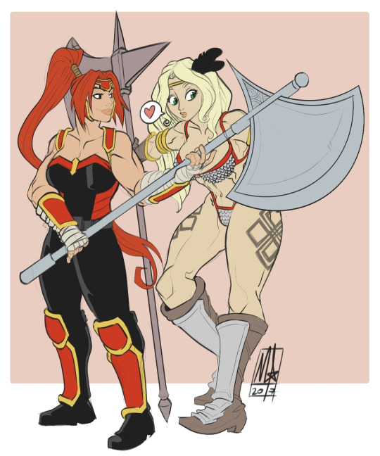 amazon (dragon's crown)+artemis (dc)