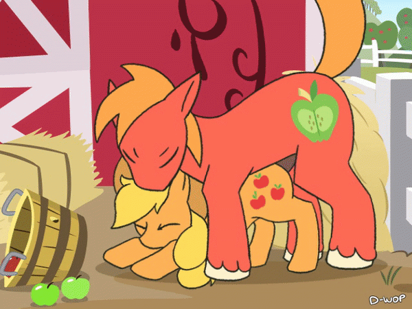 applejack (mlp)+big macintosh (mlp)