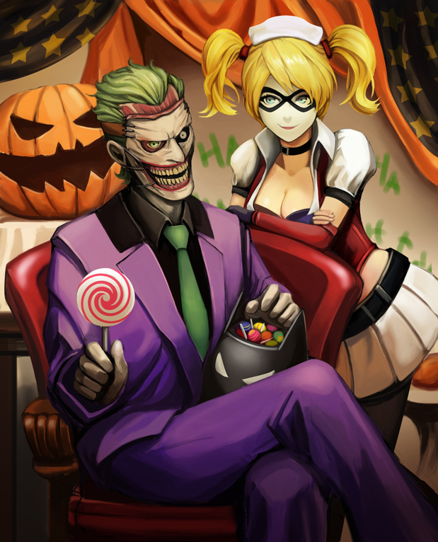 harley quinn+the joker