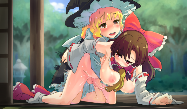 hakurei reimu+kirisame marisa