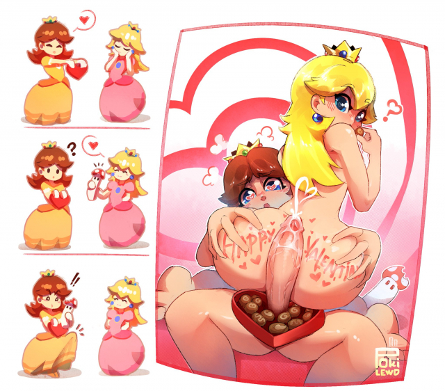 princess daisy+princess peach