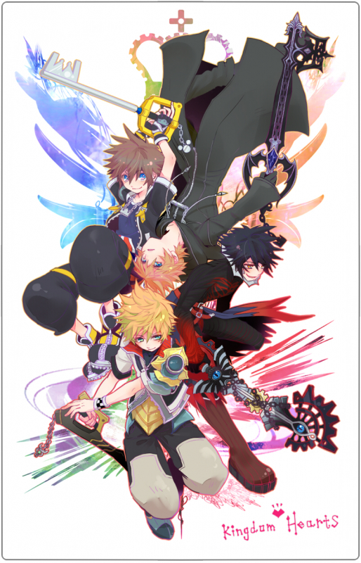 roxas+sora (kingdom hearts)+vanitas+ventus