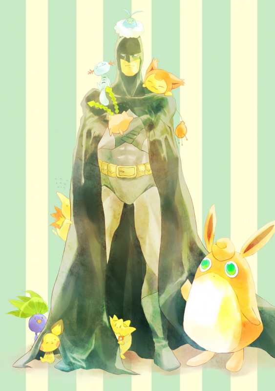 batman+bruce wayne+cyndaquil+hoppip+oddish+pichu+skitty+swablu+togepi+wigglytuff+wooper