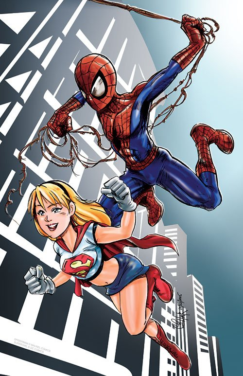 spider-man+supergirl