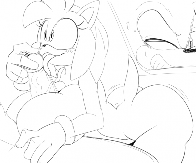 amy rose+sonic the hedgehog