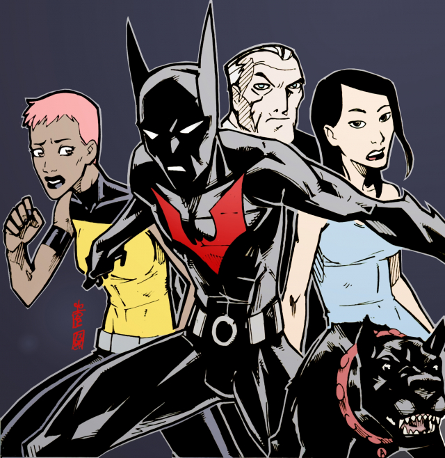 ace (dc)+batman+bruce wayne+maxine gibson+terry mcginnis