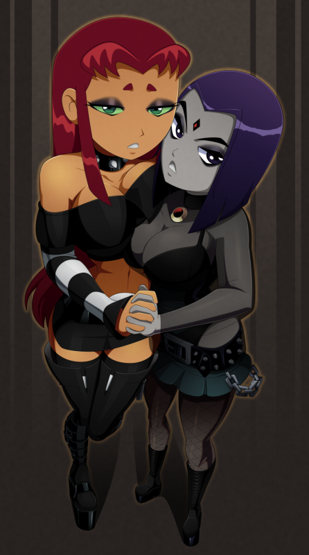 raven (dc)+starfire