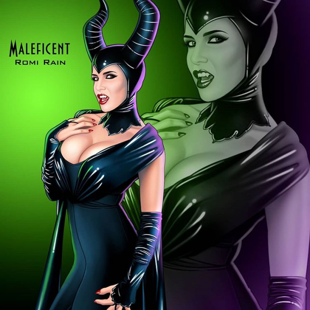 maleficent+romi rain