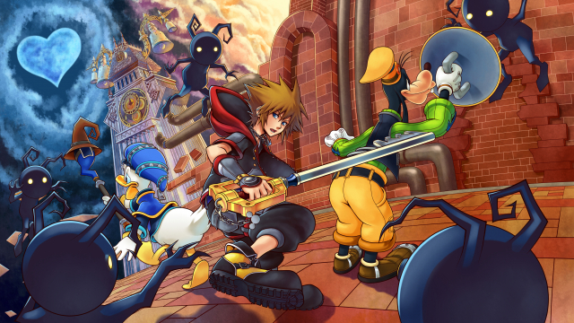 donald duck+goofy+heartless+shadow (kingdom hearts)+sora (kingdom hearts)