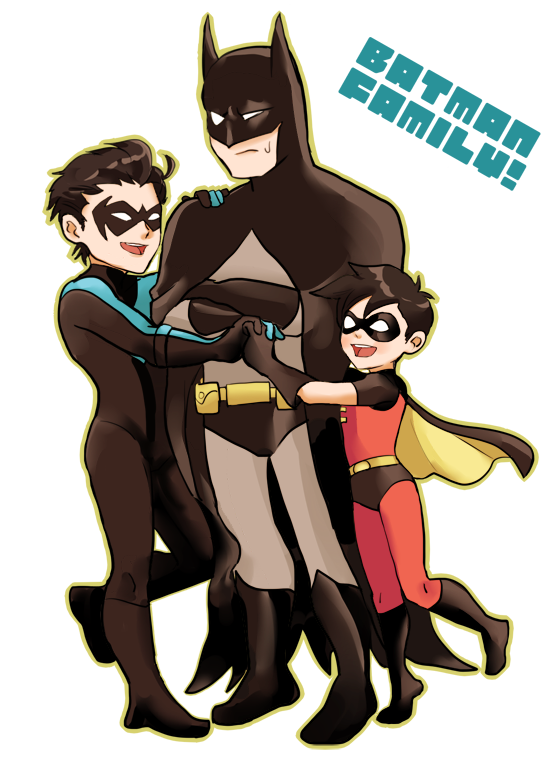 batman+bruce wayne+dick grayson+nightwing+robin (dc)+tim drake