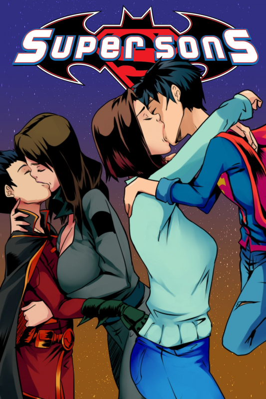 damian wayne+lois lane+robin (dc)+superboy+talia al ghul