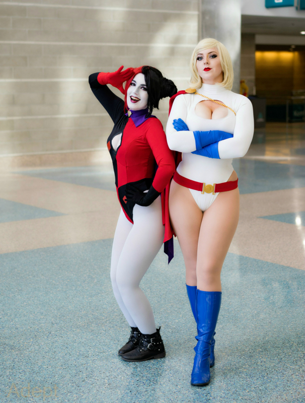 harley quinn+power girl