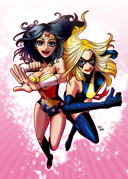 ms marvel+wonder woman